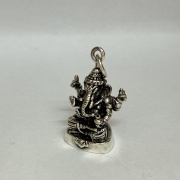 COLGANTE DE PLATA GANESHA