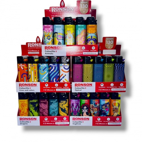 ENCENDEDOR RONSON DISEÑOS NUEVOS E2