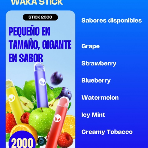 VAPER WAKA 2000 PUFF T2